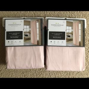 Threshold Blackout Curtains - Blush Pink.